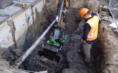 Archeologen vinden skeletten achter het Gorcums Museum