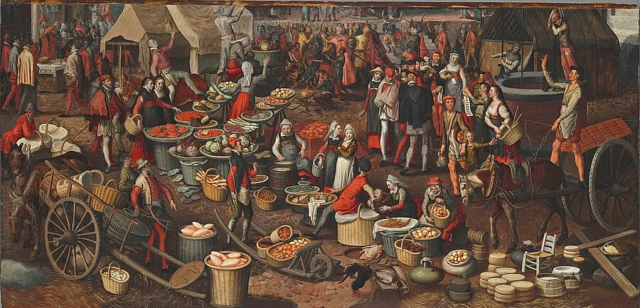 Marktscene door Pieter Aertsen (ca. 1550)