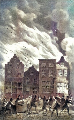 Brand in de Molenstraat op 30 januari 1814.